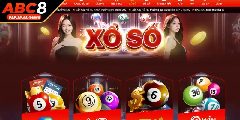 Tổng quan sảnh Xổ Số ABC8